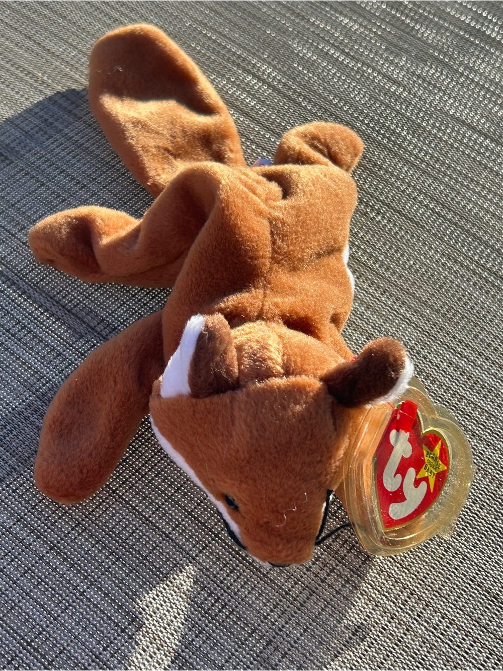 Ty Sly the Fox White Belly Beanie Baby Plush With Tags